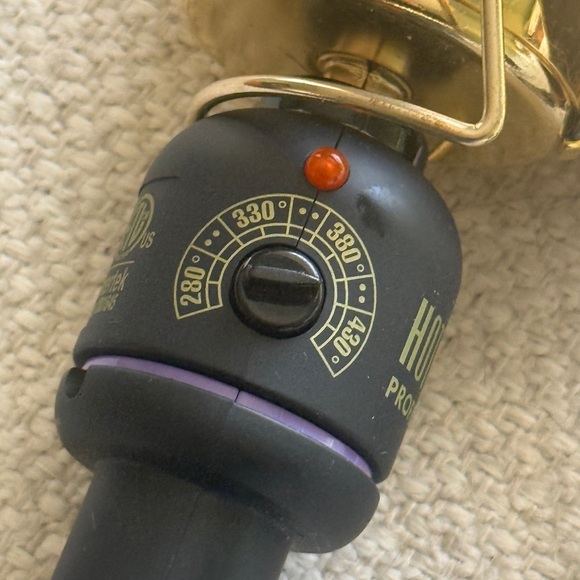 Hot Tools Spring Hair Curling Iron 24K Gold 2 Inch - Picture 7 of 8